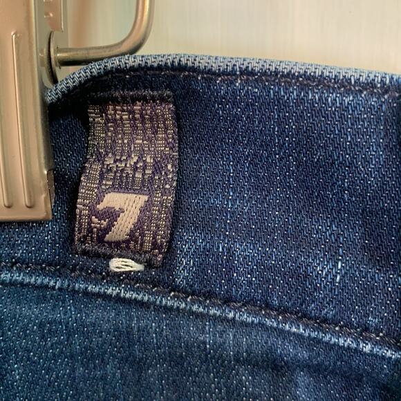 7 for all Mankind Men’s Tie Dye Bootcut Brett Denim Jeans W-863 Size 32 x 34 - Picture 9 of 11